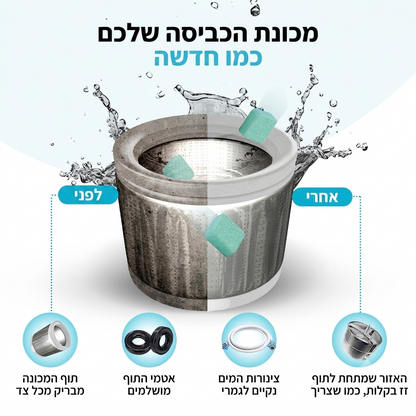 טבליות לניקוי מכונת הכביסה מבית Romera