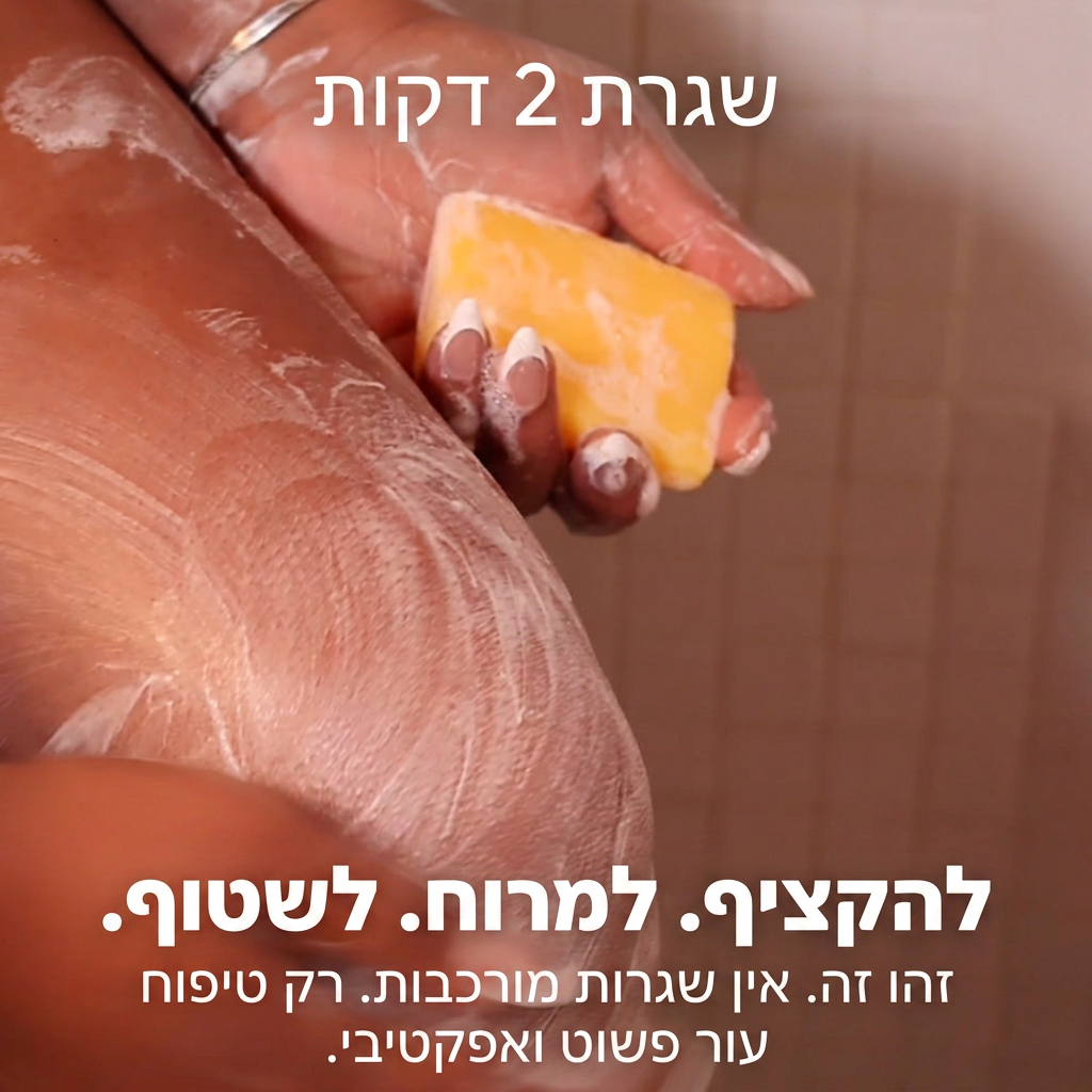 סבון סופרפוד לחיסול הכהויות בעור